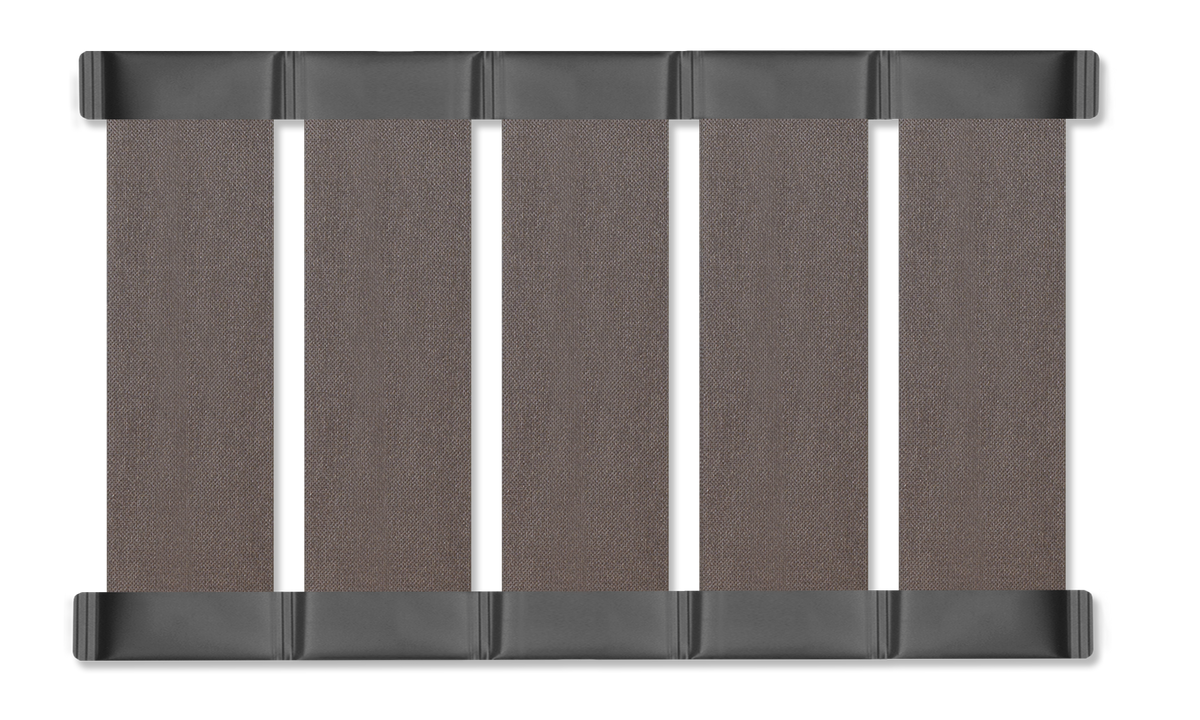 Slatted laminated deck for inflatable boats