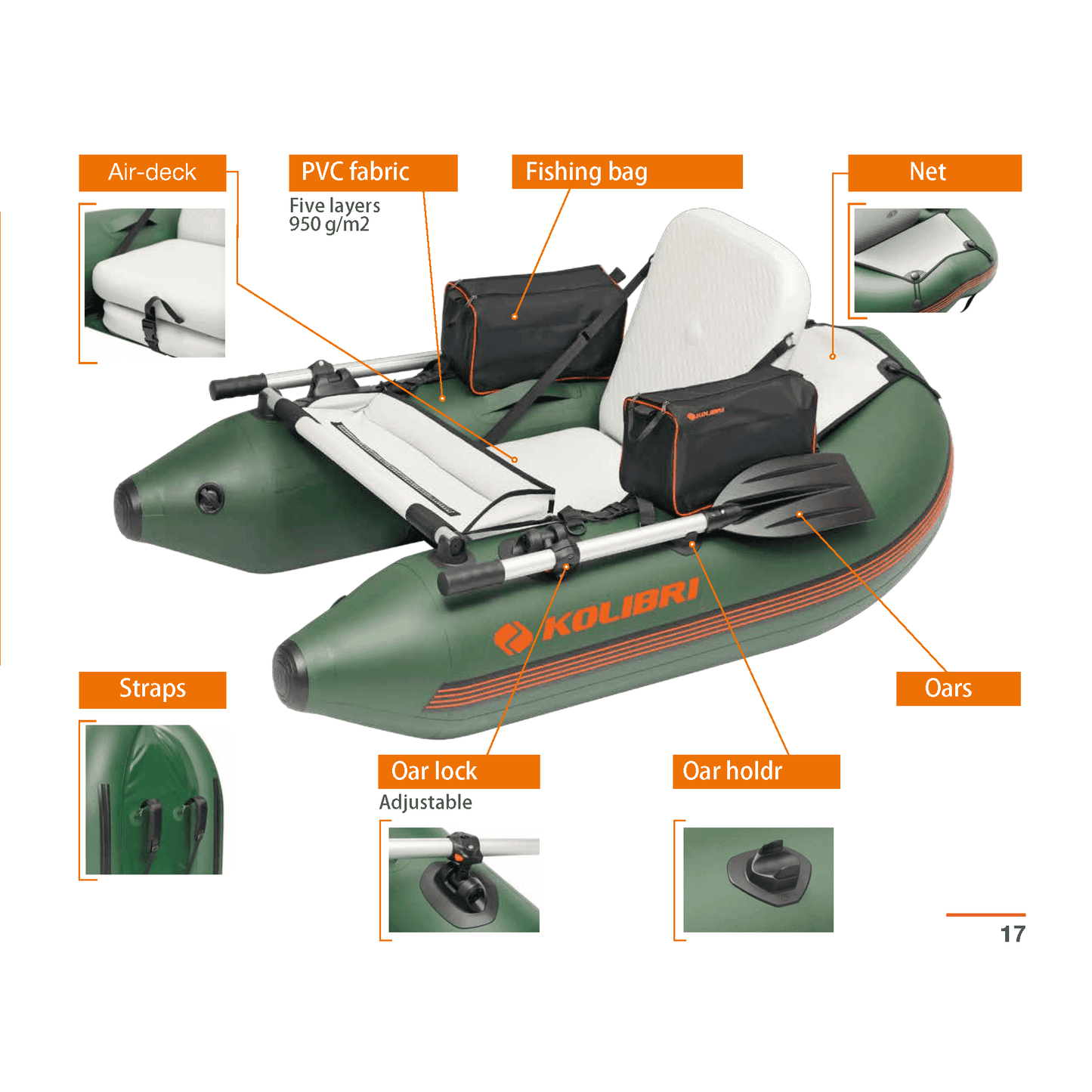 Kolibri K-180F float tube