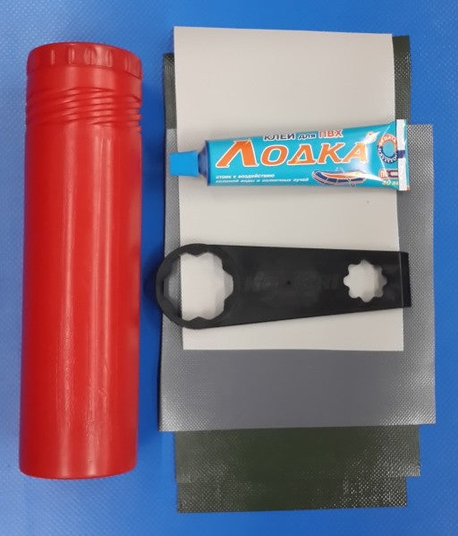 Repair kit for inflatable boats