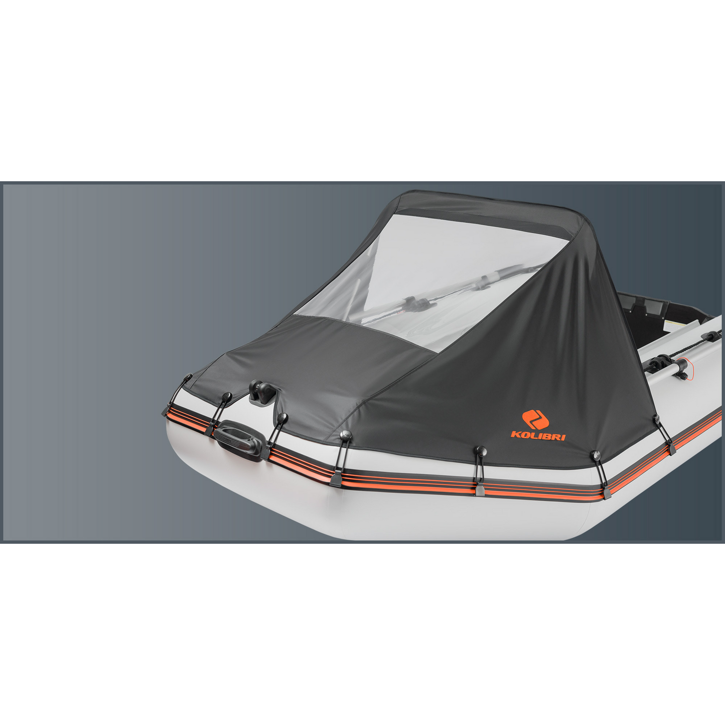 Large bow tent for inflatable boats