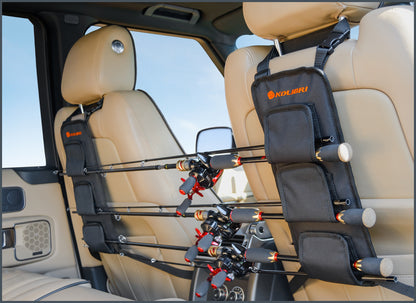 Automobile spinning rod holder