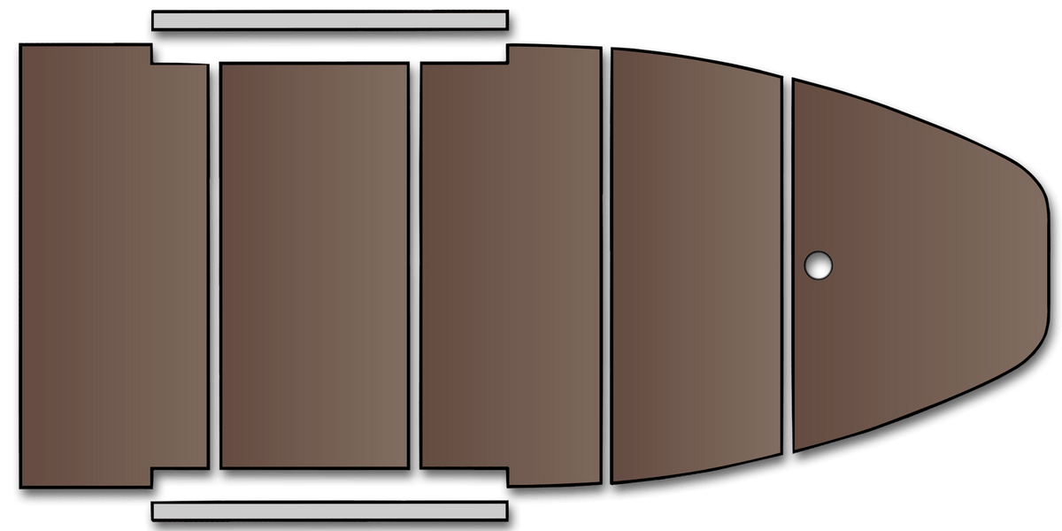 Plywood floorboard with stringers