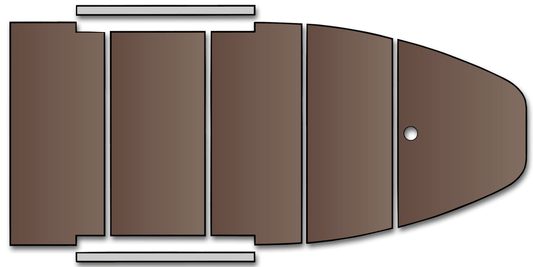 Plywood floorboard with stringers