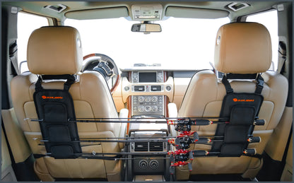 Automobile spinning rod holder