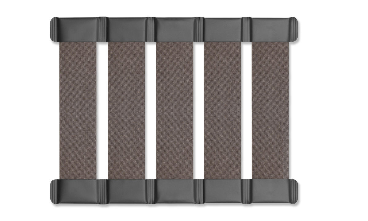 Slatted laminated deck for inflatable boats