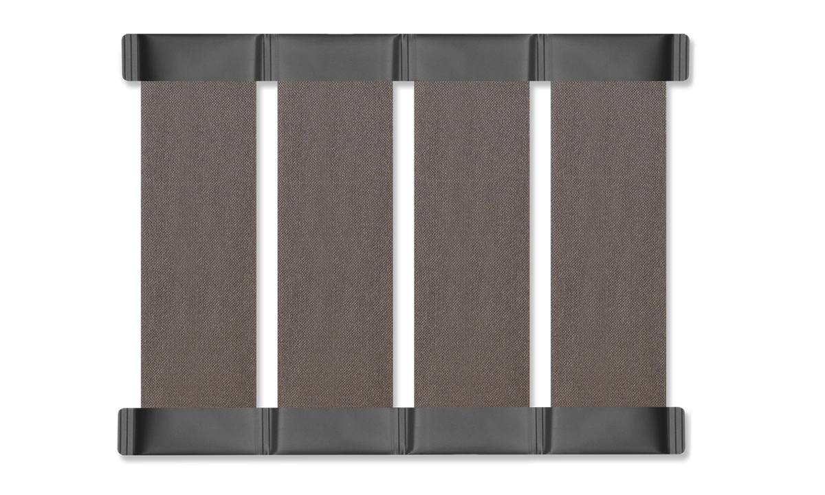 Slatted laminated deck for inflatable boats