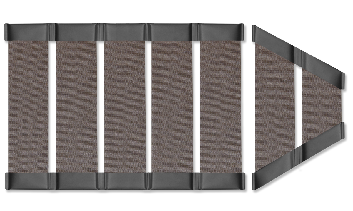 Slatted laminated deck for inflatable boats