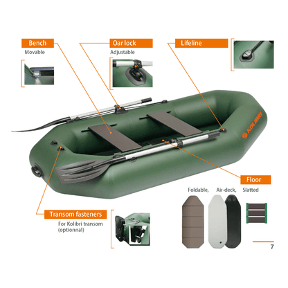 kolibri inflatable boats features
