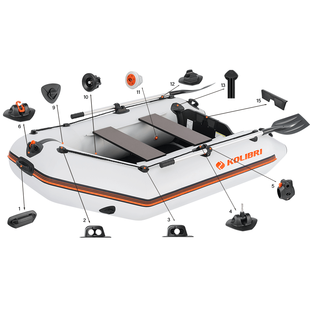 Bateau pneumatique Kolibri KM-245D (8')