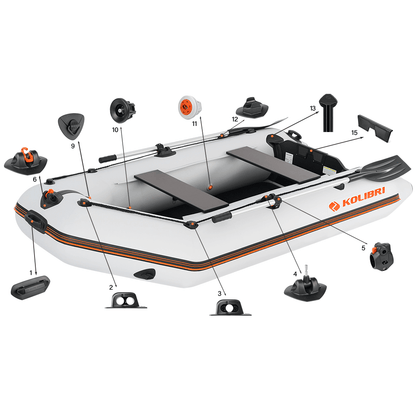 Bateau pneumatique Kolibri KM-280D (9'2")