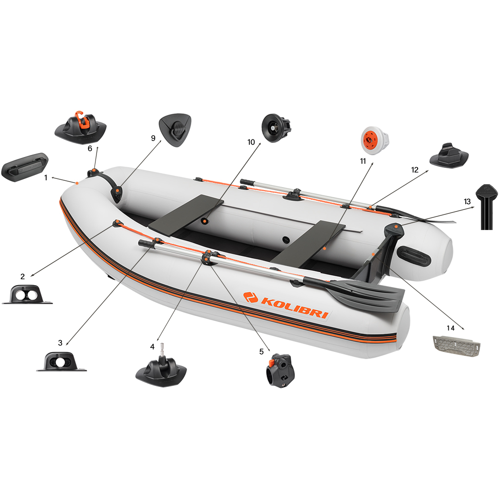 Kolibri KM-280DL (9'2") inflatable boat