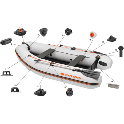 Kolibri KM-280DL (9'2") inflatable boat