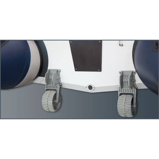transom wheels for inflatable boats